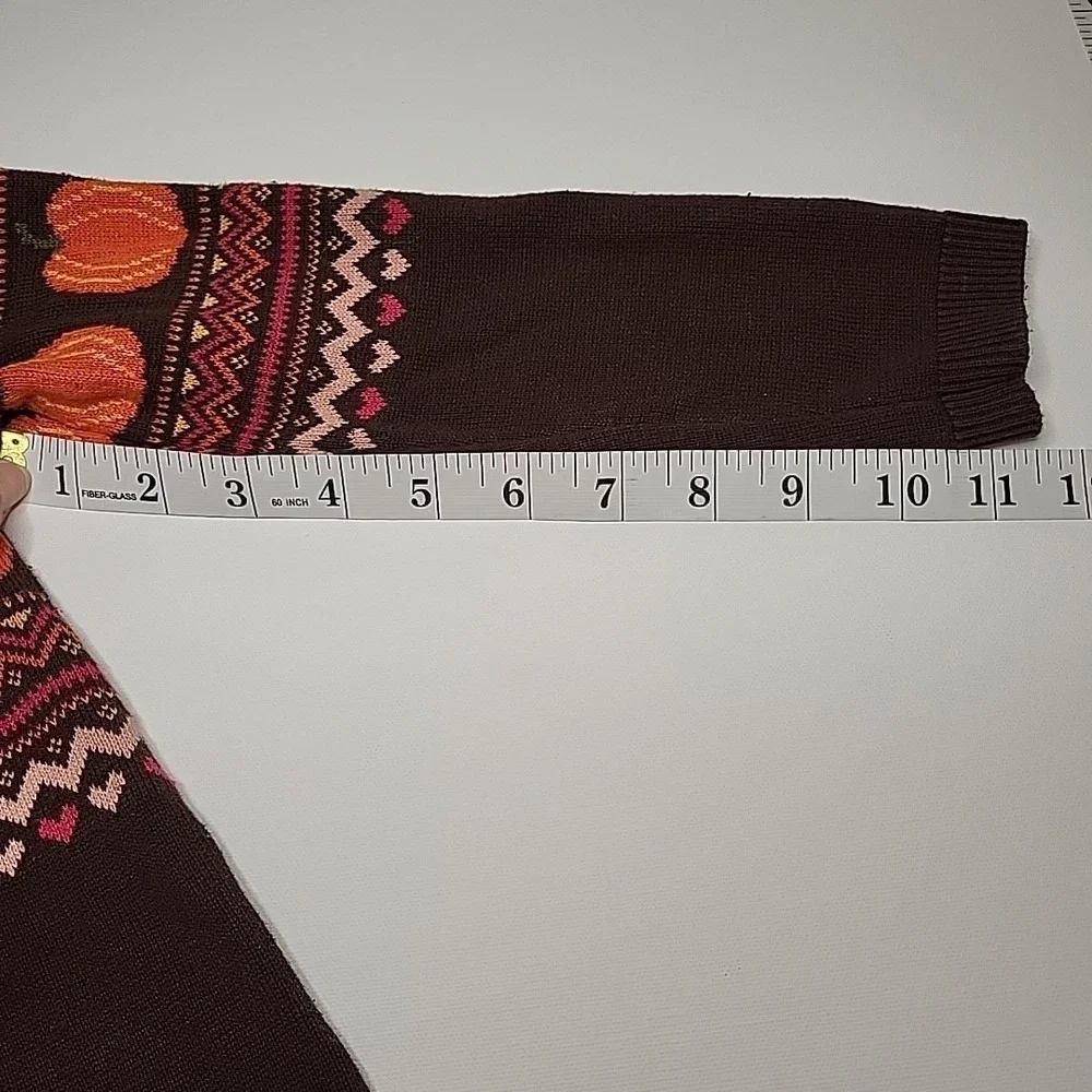 THE CHILDREN'S‎ PLACE Toddler Girls' 4T Orange Brown Pumpkin Fall Sweater Dress